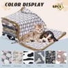 6 Pcs Washable Guinea Pig Blankets Absorbent Small Animal Fleece