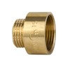 3/4” Female x 1/2” Male BSP Brass Round Pipe Connection,