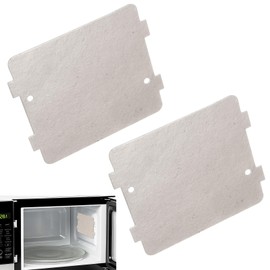 2-Pack WB39X10034 262100100006 Microwave WaveGuide Mica Cover (3-7/8 x 4-1/4 in) for General Electric GE Microwave, Replaces AP4980541, AH3486812, EA3486812, PS3486812