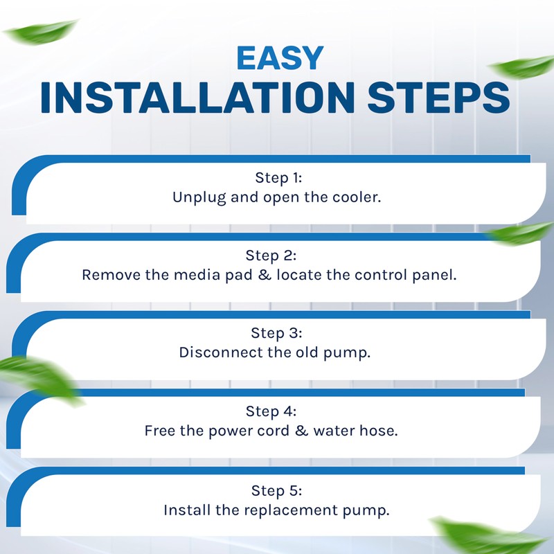 6036050 Hessaire Replacement Pump for Models: MC37A,MC37M,MC37V,MFC3600, 3100CFM