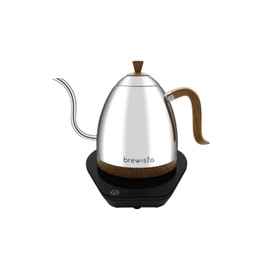 Brewista Artisan Electric Gooseneck Kettle, Water Boiler with LCD Panel, Precise Temperature Control, Fast Boiling and Keep Warm Settings for Pour-Over Coffee & Tea, Café, 1 Liter (Polished)