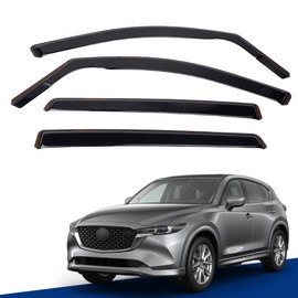 AceRide in-Channel Window Visors for 2017-2024 Mazda CX-5，Rain Guards Sun Shields Window Deflector Wind Vent Visors，4PCS