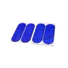 A ABSOPRO 4pcs Blue Reflective Safety Warning Self Adhesive Reflector
