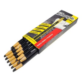 Lápiz dermatográfico para cejas Sharpie Pro para piel de ojos, color negro