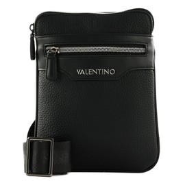 Valentino EFEO Men's Shoulder Bag Black Faux Leather, nero