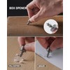 TISUR Titanium Quick Release Swivel Keychain, Heavy Duty Detachable Keychain