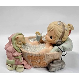 Precious Moments Bubble Your Troubles Away, Child Blowing Bubbles - Precious Moments Figurine, Multicolored