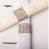 King&Pig 50pcs Plastic Napkin Rings Hotel Wedding Chair Sash Napkin