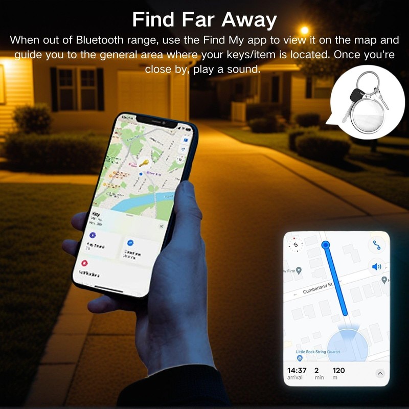 Smart Tracker | Bluetooth Luggage Tracker Works with Apple Find