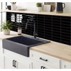 DEWOO Black Rectangle Peel and Stick Subway Backsplash Self Adhesive