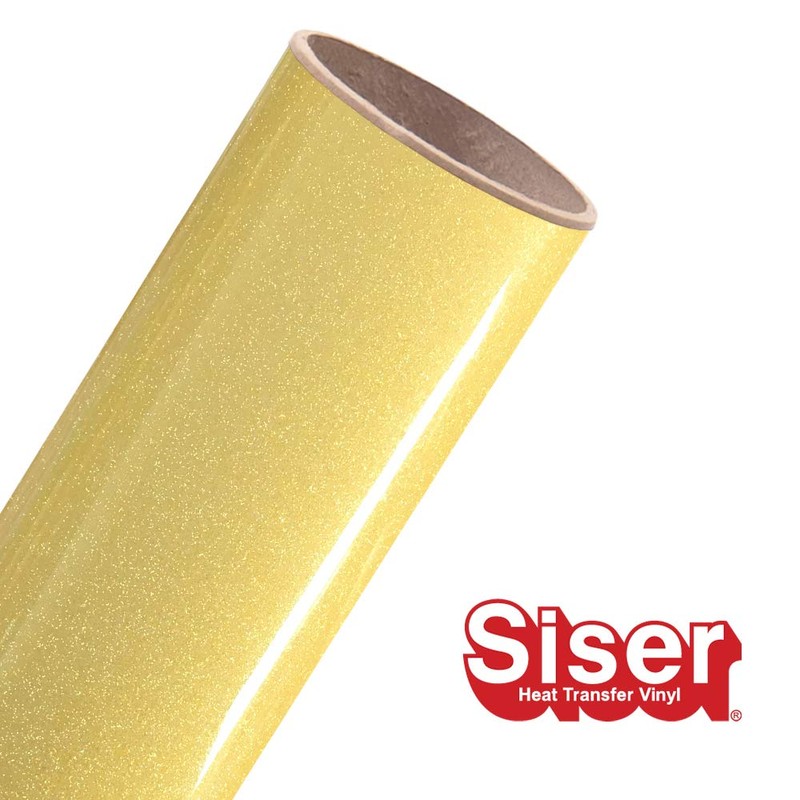 Siser Glitter - Rollo de purpurina (azúcar de limón, 4,6