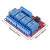 AOICRIE 4pcs 24V Relay Module 4 Channel Relay Board with