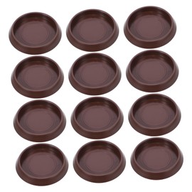 Outanaya 24pcs Non Skid Furniture Pads Round Wheel Caster Cups Caster Cups for Carpet Protect Floors from Scratches for Furniture and Piano Support