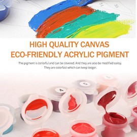 Entongstar Paint by Numbers Kit for Adults, Kids, Beginner Artists (Lakeside)