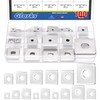 Glarks 100pcs M3 M4 M5 M6 M8 M10 M14 Square