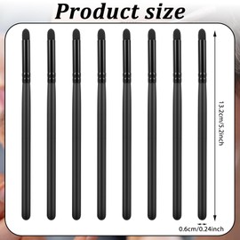 8Pcs Eye Makeup Brush Sets Mini Smudge Brush for Eyeliner Eyeshadow Brushes Eyeliner Brushes for Powder Gel Cream Liquid Concealer brush eyeliner Blending Corner Highlighter Soft Natural Pony Hair