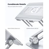 Lamicall LN09 Ergonomic Laptop Stand for Desk Adjustable Height Aluminum