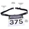 Adjustable Elastic Triathlon, Marathon, Running Sports Number Belt with Clip