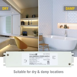 Armacost Lighting 60-Watt Dimmable 12V DC TRIAC LED Driver with Enclosure 820609