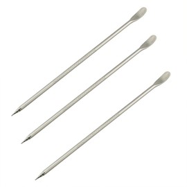 Ruiwaer 3PCS Silver Stainless Steel Coffee Art Pen Tool Espresso Machine Cafe Home Kitchen Coffee Fancy Stitch Barista Tool for Cappuccino Latte Art Espresso Decorating