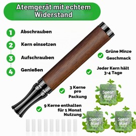 Distinctive Aroma Device with 9 Filters - Natural Weaning | Pocket Size Habit Support Tool (Brown)