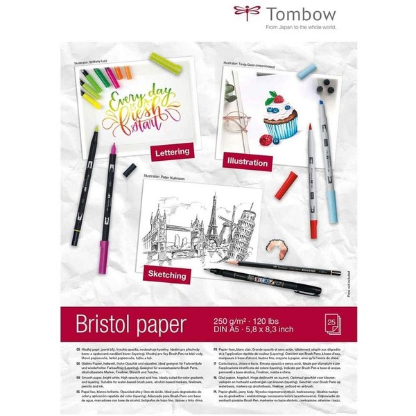Tombow A5 Bristol Paper Drawing Pad 250 g/m²