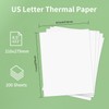 JADENS US Letter Size 8.5''×11'' Quick-Dry Folded Thermal Paper, 200