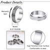 OIDEA 311695-DEF Fidget Rings Set Men's Rotating Spinner Ring Boy