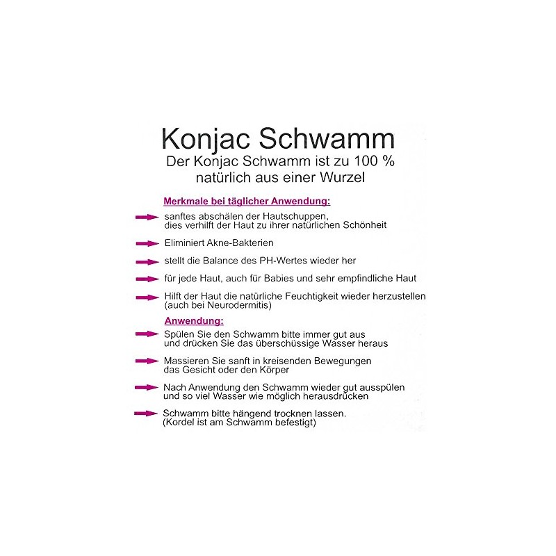 Kosmetex Konjac Sponge, Konjac Sponge Face Cream Cleanser for Dry