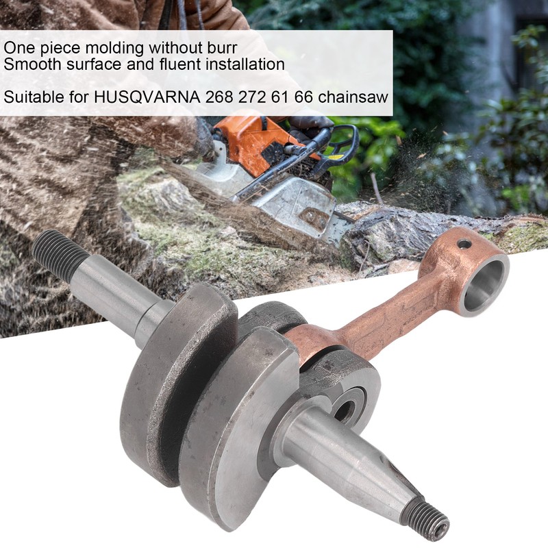 Crankshaft Alloy Steel #503613371 Replacement for HUSQVARNA 268 272 61