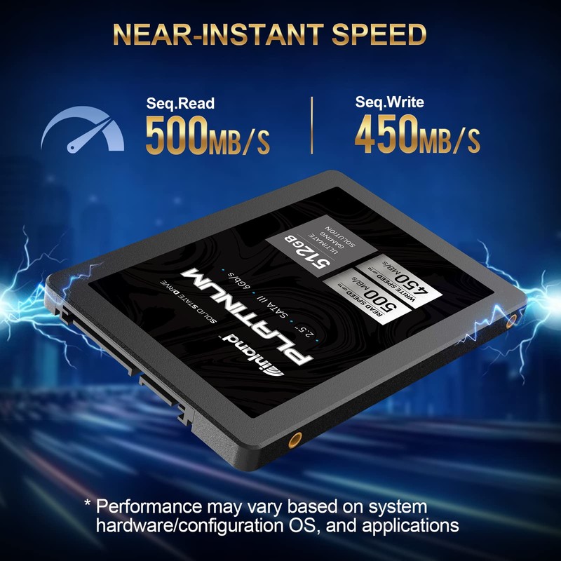 INLAND Platinum 512GB SSD SATA III 6Gb/s 2.5" 7mm TLC