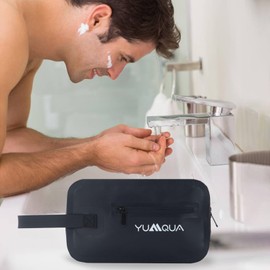 Kulturtaschen Herren, Reise Toilettentasche Dopp Kit Wasserabweisende Rasiertasche Reise Kulturbeutel Reisezubehör Kulturbeutel Kulturbeutel Kosmetiktasche Damen Toilettenorganizer (Schwarz)