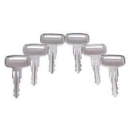 IEQFUE 6PCS Ignition Keys 6896 Compatible with Manitou Clarke Linde Polaris Landpride Zero Wacker Neuson