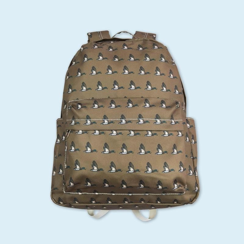 Duck camo kids boys hunting backpack back to school backpack:_H
