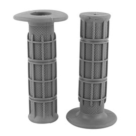 For Enduro Grips – 1 Pair 22 mm 7/8 Inch Universal Rubber Motorcycle Handlebar Grips (Grey)
