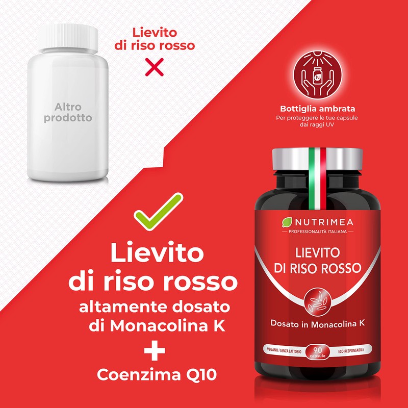 Lievito di Riso Rosso | Ricco di Coenzima Q10 |
