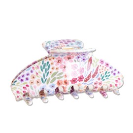 Elyse Breanne Design, 4 Inch, All Hair Types, Strong Hold, Fashion, Styling, Hair Accessory, Claw Clip, Countryside Blooms