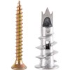 54 Pcs Plasterboard Fixings Heavy Duty with Plasterboard Screws,Self Drill
