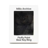 Milo Archive Fluffy Point Bear Keyring [Deep Brown]