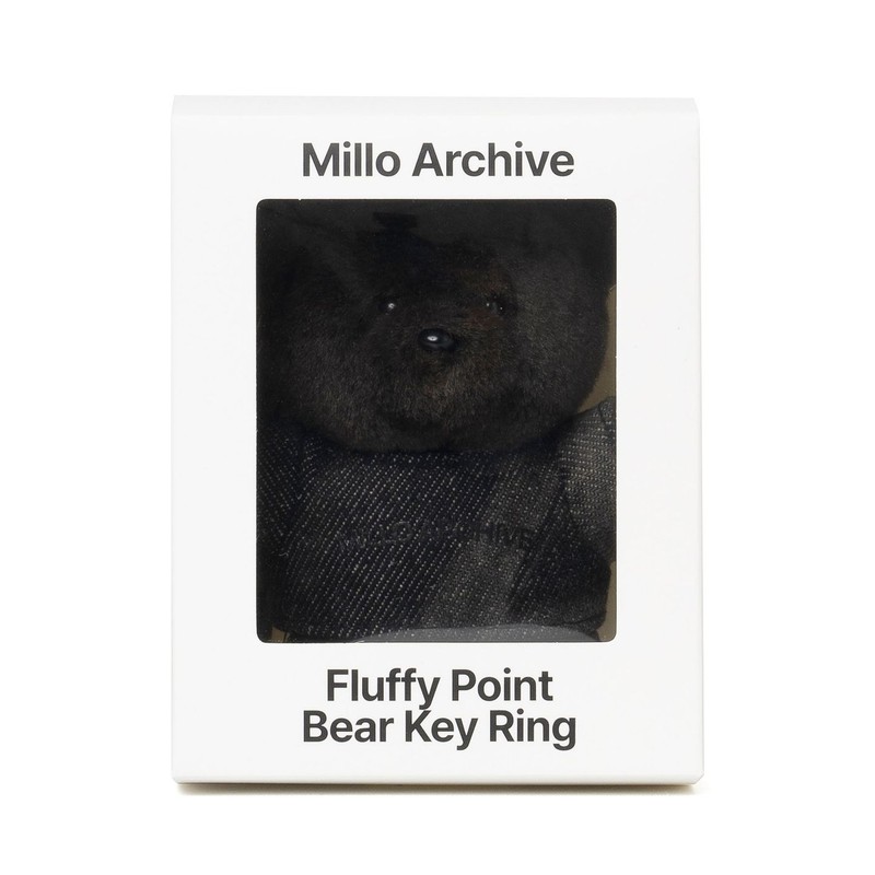 Milo Archive Fluffy Point Bear Keyring [Deep Brown]