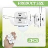 Aihoom 2PCS Golf Stroke Counter, Clicker Counter with Keychain, Portable