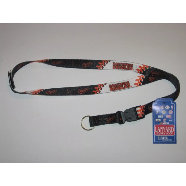 Hunter MFG Baltimore Orioles Lanyard Keychain w/ 'Hook & Loop'