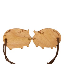 Mr. & Mrs. Panda Couple Keyring Pig Togetherness Gift, Anniversary Gift, Boyfriend, Marriage Proposal, Girlfriend, neutral