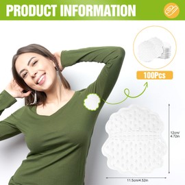 Sternstunde Pack of 100 Underarm Pads, Odourless Underarm Pads Against Sweating, Perfect Fit, Absorbing Against Sweat Stains