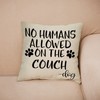 FBCOO No Humans Allowed on The Couch Dog Paw Pattern