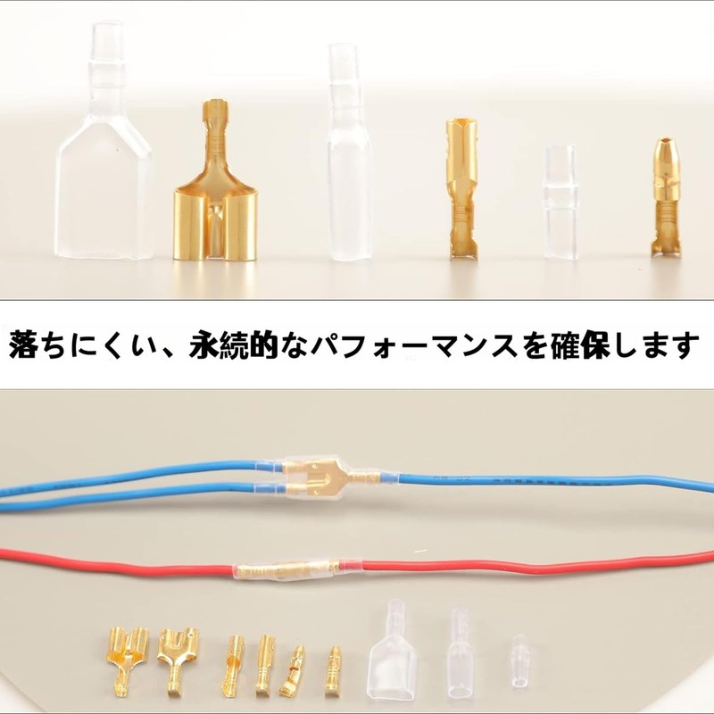 Mirhua 10 Pairs 2-Hole Mother Wire Flat Crimp Waterproof Durable