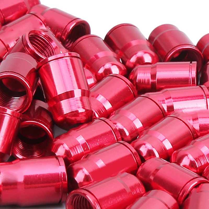 GUB 50Pcs Aluminium Alloy Schrader Valve Cap Bicycle Tyre Nozzle