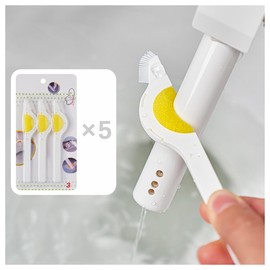 OLizee® 15 Pack 3 in 1 Smart Toilet Seat Water Sprayer Brush Toilet Bowl Water Sprayer Brush Kit Electric Bidet Seat Nozzle Brush Toilet Bowl Nozzle Brush Set