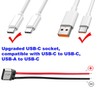 RUNCCI-YUN 20 pieces USB C female 5V 3A 2-pin, 2-wire