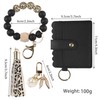 Guran Wristlet Wallet Bracelet Keychain,Card Holder Purse Tassel Keychain Bangle